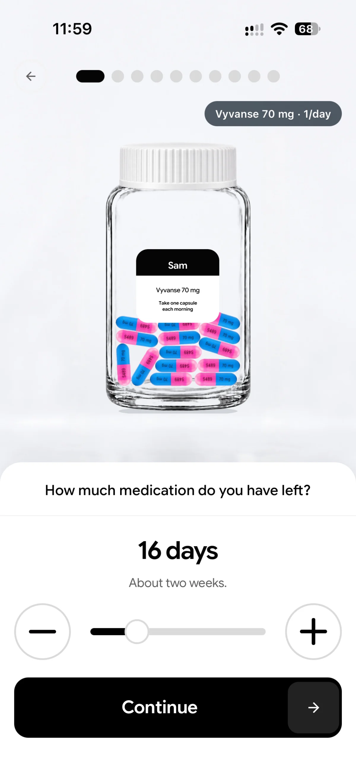 App: how much medication do you have left